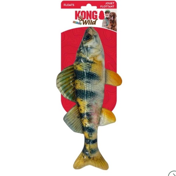 Kong Other - NWT KONG Wild Fish Dog Toy with Yellow and Black